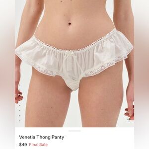 For Love and Lemons Venetia thong size large